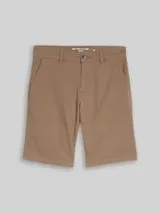 TOM TAILOR Herren TTSLIM Chino Shorts, braun, Uni – Bild 1