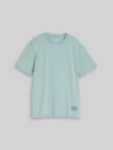 TOM TAILOR Jungen T-Shirt im Vintage-Look, blau, Uni – Bild 1