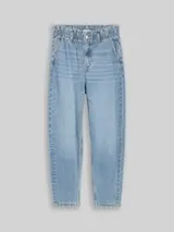 TOM TAILOR DENIM Damen TTADEA BARREL Jeans, blau, Uni – Bild 1