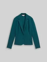 TOM TAILOR Damen Slim Fit Blazer mit Eingriffstaschen, grün, Uni – Bild 1