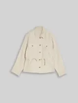 TOM TAILOR Damen Regular Fit Jacke mit Leinenanteil, braun, Uni – Bild 1