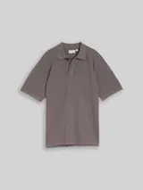 TOM TAILOR Jungen Oversize Piqué Poloshirt, grau, Uni – Bild 1
