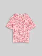 TOM TAILOR Damen Bluse mit Muster, rosa, Gemustert – Bild 1