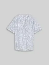 TOM TAILOR Damen Bluse mit Muster, weiß, Gemustert – Bild 1