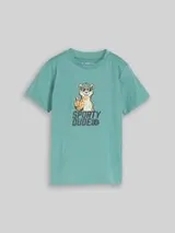 TOM TAILOR Jungen T-Shirt mit Foto-Print, grün, Uni – Bild 5