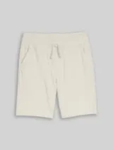 TOM TAILOR Jungen Basic Sweat-Shorts, weiß, Uni – Bild 1