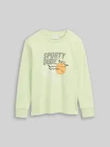TOM TAILOR Jungen Sweatshirt mit Foto-Print, grün, Uni – Bild 1