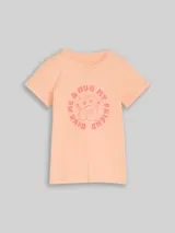 TOM TAILOR Mädchen T-Shirt mit Print, orange, Uni – Bild 1