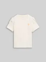TOM TAILOR Mädchen Oversize T-Shirt mit Schleifen-Detail, weiß, Uni – Bild 1