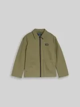 TOM TAILOR Jungen Übergangsjacke aus Baumwolle, grün, Uni – Bild 1