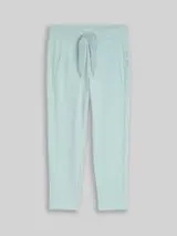 TOM TAILOR Damen Cropped Jogger Hose, blau, Uni – Bild 1