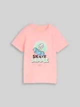 TOM TAILOR Jungen T-Shirt mit Wendepailletten, rosa, Uni – Bild 1