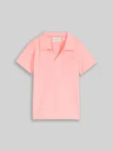 TOM TAILOR Jungen Heavy-Jersey Poloshirt mit Brusttasche, rosa, Uni – Bild 1