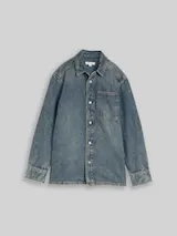 TOM TAILOR Jungen Regular Fit Jeanshemd mit Baumwolle, blau, Uni – Bild 1