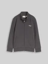 TOM TAILOR Jungen College Sweatjacke mit Stehkragen, grau, Uni – Bild 1