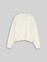 TOM TAILOR Mädchen Cropped Scuba Sweatshirt, braun, Uni – Bild 1