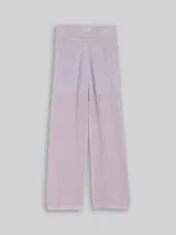 TOM TAILOR Mädchen Wide Leg Strickhose, lila, Uni – Bild 1