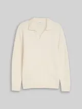 TOM TAILOR Herren Strickpullover mit Polokragen, braun, Uni – Bild 1
