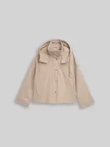 TOM TAILOR Damen Ultralight Short Parka aus wasserabweisendem Material, grau, Uni – Bild 1