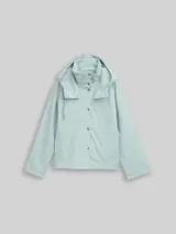TOM TAILOR Damen Ultralight Short Parka aus wasserabweisendem Material, blau, Uni – Bild 1