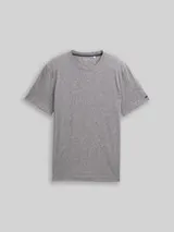 TOM TAILOR Herren T-Shirt mit feinem Streifenmuster, weiß, Gestreift – Bild 1