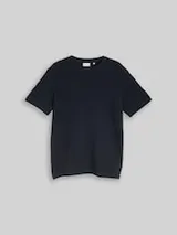 TOM TAILOR Herren T-Shirt aus Baumwolle, blau, Meliert – Bild 1