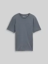TOM TAILOR DENIM Herren T-Shirt in Melange-Optik, grau, Meliert – Bild 1