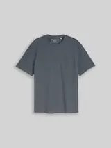 TOM TAILOR DENIM Herren Relaxed Fit T-Shirt mit Brusttasche, grau, Uni – Bild 1