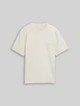 TOM TAILOR DENIM Herren Relaxed Fit T-Shirt mit Brusttasche, weiß, Uni – Bild 1