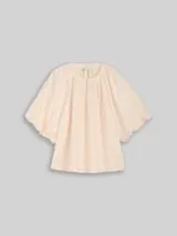 TOM TAILOR DENIM Damen Bluse mit Streifenmuster, orange, Gestreift – Bild 1