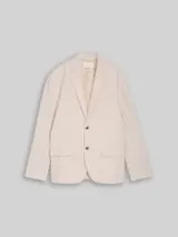 TOM TAILOR Herren Sakko mit Leinenanteil, beige, Meliert – Bild 1