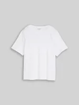 TOM TAILOR Damen Boxy Fit T-Shirt mit Brusttasche, weiß, Uni – Bild 1