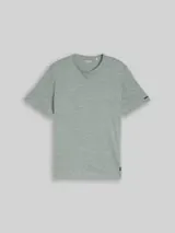 TOM TAILOR Herren T-Shirt in Melange-Optik, grün, Meliert – Bild 1