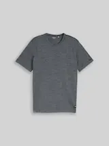 TOM TAILOR Herren T-Shirt in Melange-Optik, blau, Meliert – Bild 1