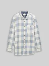 TOM TAILOR Herren Plus Size - Hemd mit Karomuster, weiß, Kariert – Bild 1