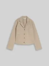 TOM TAILOR Damen Regular Fit Jacke mit Brusttaschen, grau, Uni – Bild 1
