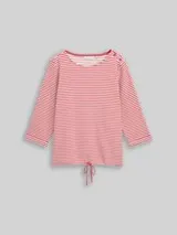 TOM TAILOR Damen Plus Size - Langarmshirt mit Knopf-Details, rosa, Uni – Bild 1