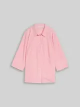 TOM TAILOR Damen Plus Size - Hemdbluse mit Streifenmuster, rosa, Gestreift – Bild 1