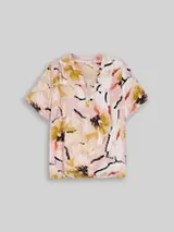 TOM TAILOR Damen Plus Size - Bluse mit Muster, rosa, Geblümt – Bild 1