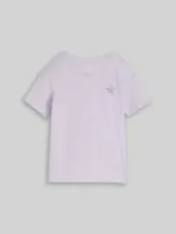TOM TAILOR Mädchen Oversize T-Shirt mit Rückenprint, lila, Uni – Bild 1