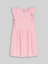 TOM TAILOR Mädchen Mini-Kleid mit Streifenmuster, weiß, Gestreift – Bild 1