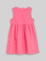 TOM TAILOR Mädchen Mini-Kleid mit Stickerei, rosa, Uni – Bild 1