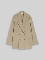 TOM TAILOR Damen Loose Fit Blazer mit Taschen, grün, Uni – Bild 1