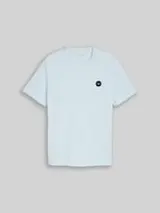 TOM TAILOR Herren Piqué T-Shirt mit Logo-Badge, blau, Gestreift – Bild 1