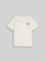 TOM TAILOR Herren T-Shirt mit Stickerei, braun, Uni – Bild 1