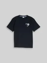 TOM TAILOR Herren T-Shirt mit Stickerei, blau, Uni – Bild 1