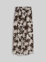 TOM TAILOR DENIM Damen Maxi-Rock aus Viskose, braun, Gemustert – Bild 1