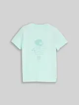 TOM TAILOR Jungen T-Shirt mit Löwen-Print, grün, Uni – Bild 1
