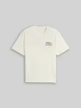 TOM TAILOR DENIM Herren Relaxed Fit T-Shirt mit Rückenprint, weiß, Uni – Bild 1