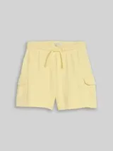 TOM TAILOR Mädchen Cargo Sweat-Shorts, gelb, Uni – Bild 1